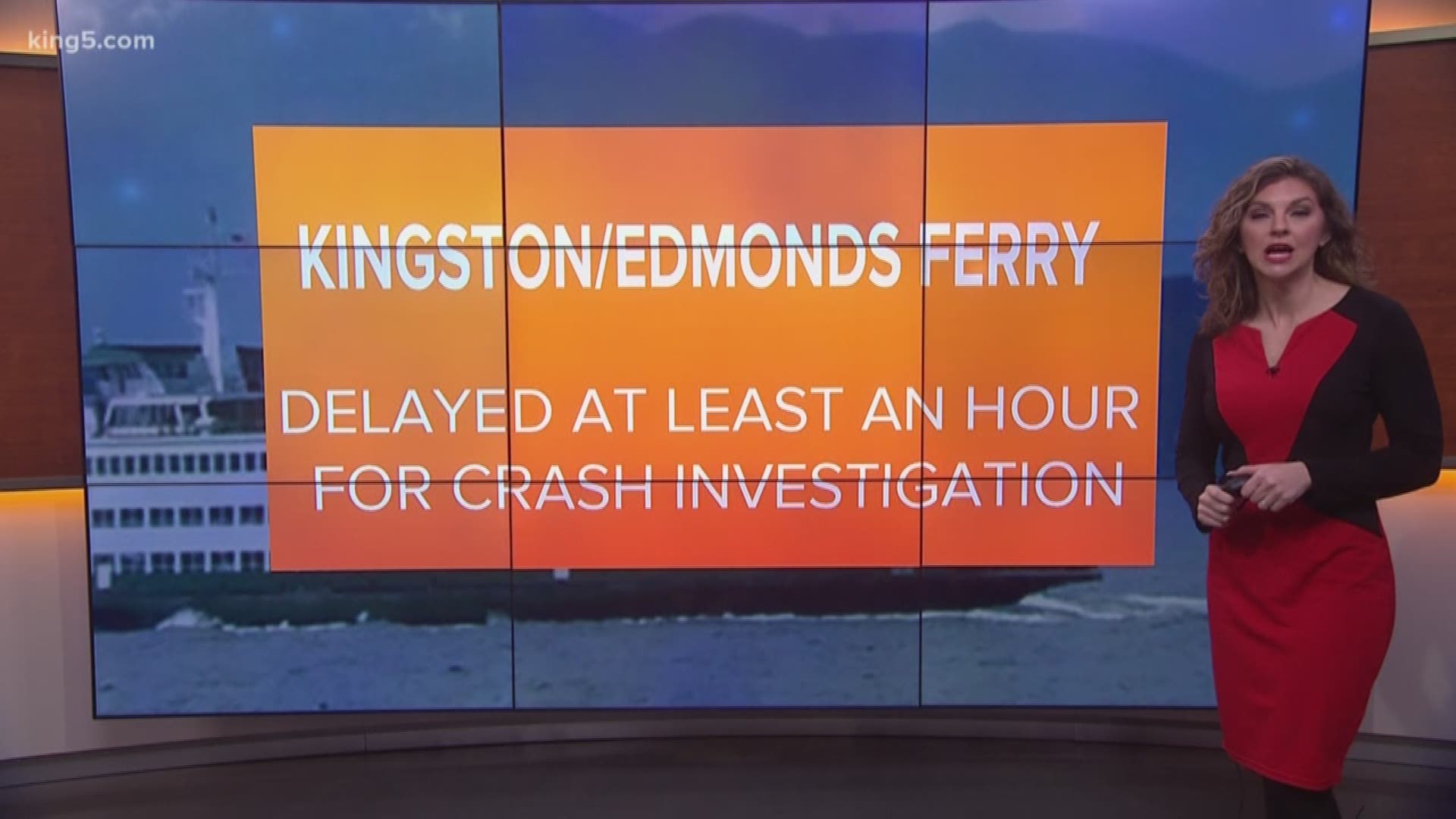 Cars are backed up for miles an delays will last at least an hour after a passenger vehicle struck a train in Edmonds.