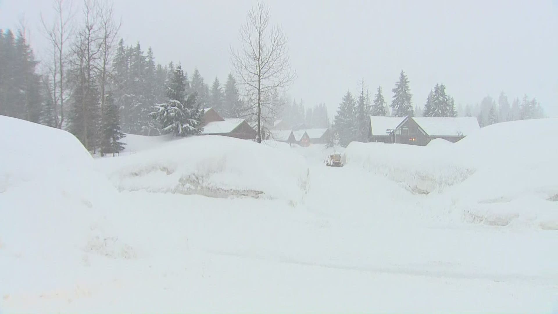 Driving over Snoqualmie Pass is treacherous on Friday after a rain and snow mix hit overnight.