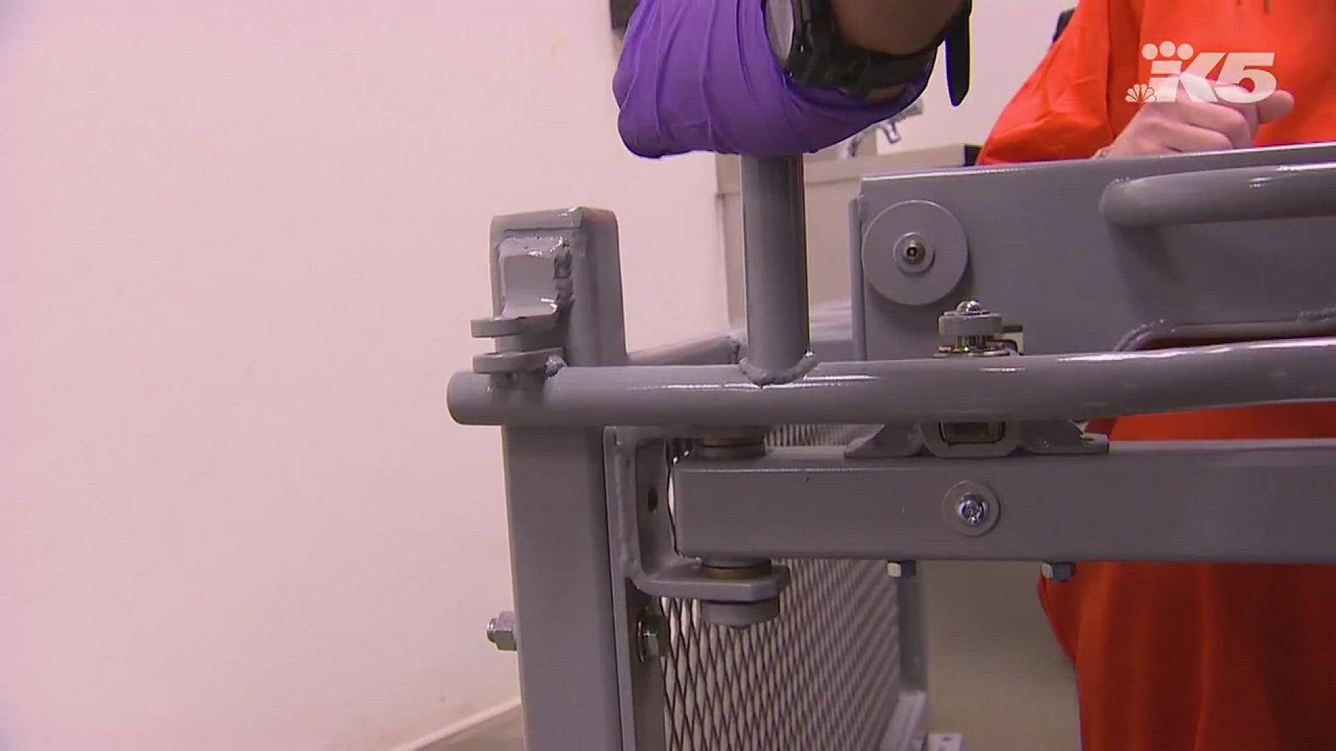 Inmates share why they believe restraint chairs have helped them in prison.
