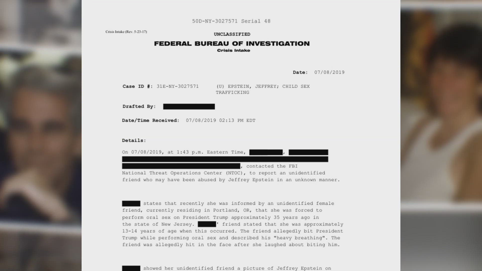 Allegations in Trump in new Epstein files release | king5.com