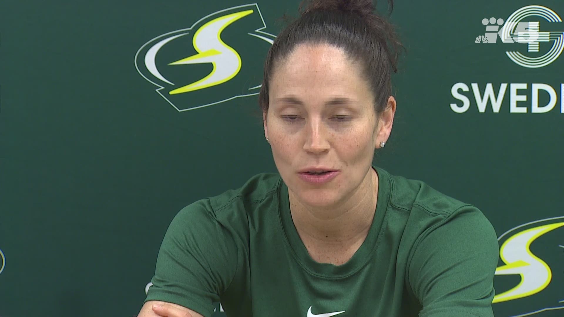 Storm guard Sue Bird needs surgery on her knee.  She could be out from 2 months to the whole season.  Bird talks about the surgery and why she needs it.