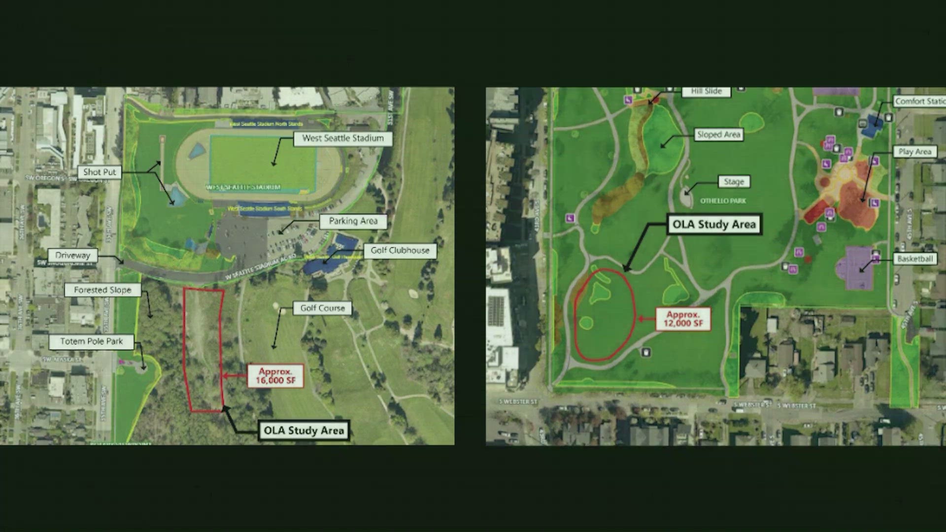 The city of Seattle is getting two new dog parks at West Seattle Stadium and Othello Park.