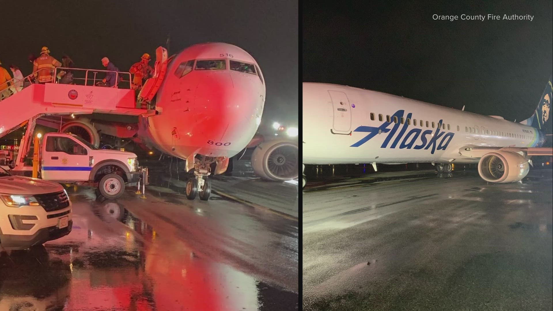 Passengers describe what happened when an Alaska Airlines plane coming from Seattle to Southern California made a rough landing.