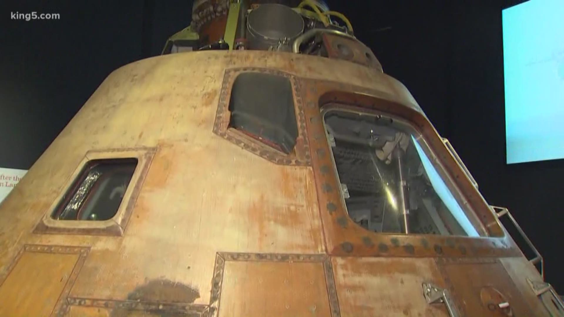 KING 5's Kierra Elfalan goes inside the Museum of Flight's Apollo 11 exhibit to see some of the actual spacecraft and equipment used to accomplish the historic moon landing.