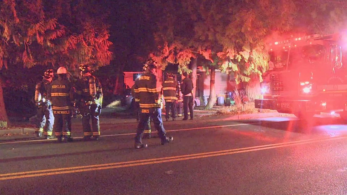Family escapes house fire in Kirkland