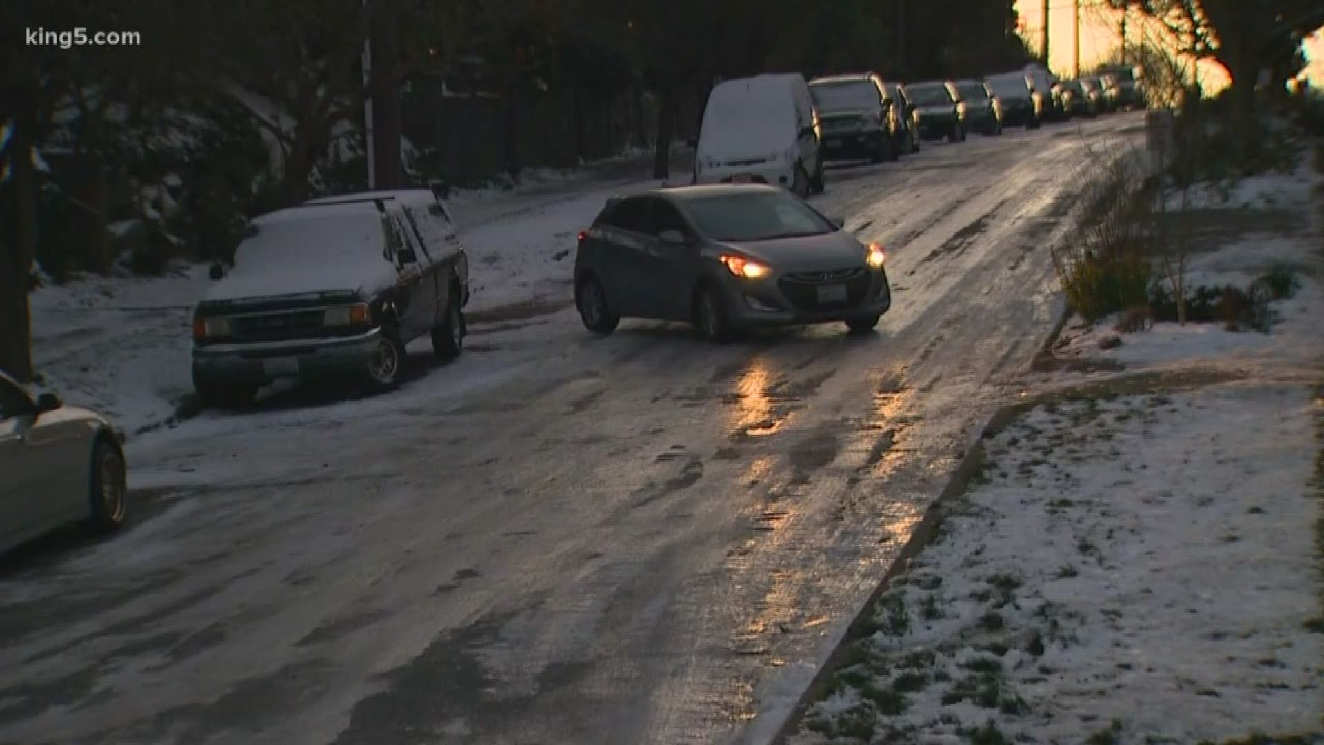 The icy weather is heating up business for stores that sell ice melt, shovels, and groceries. People are wanting to stock up, but it turns out it is not that easy. KING 5's Natalie Swaby is live along Phinney Avenue in Seattle, where she talked with neighbors who are running into the same problem.