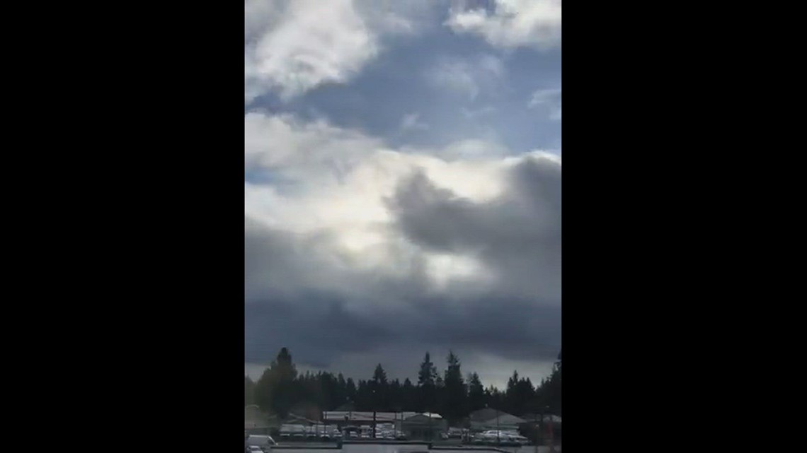 Clouds moving in North Seattle