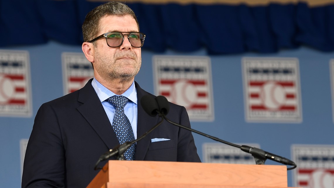Edgar Martinez of the Seattle Mariners is inducted into the National Baseball  Hall of Fame on July 21, 2019. 