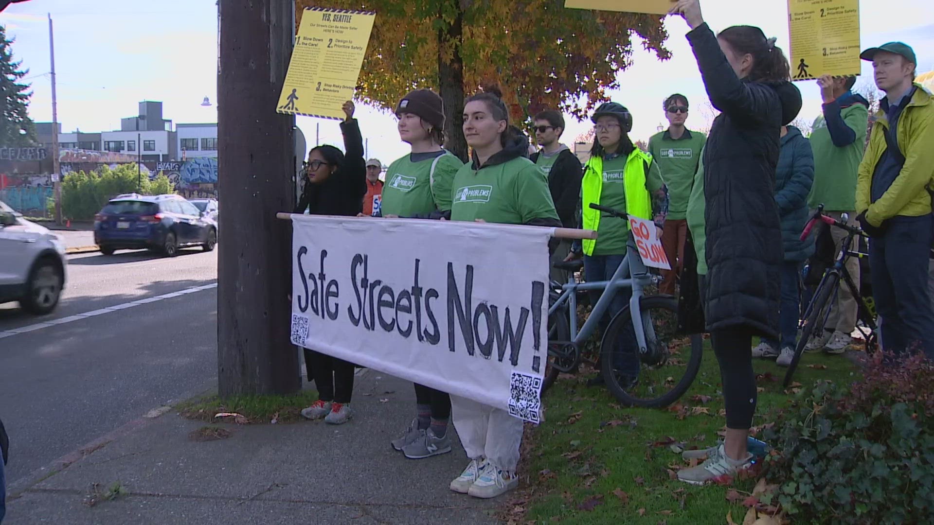 The Aurora Reimagined Coalition organized Saturday's event to advocate for pedestrian safety and remember victims killed by drivers.