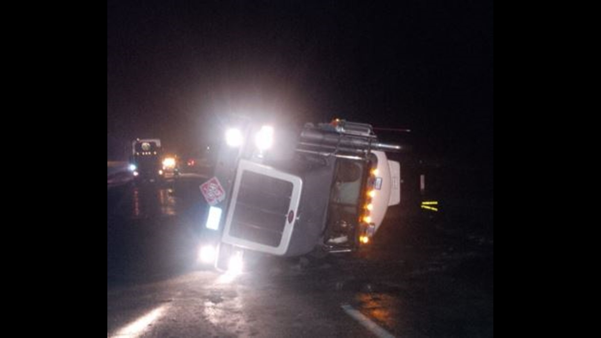 Eastbound I-90 back open at North Bend after tanker rollover | king5.com
