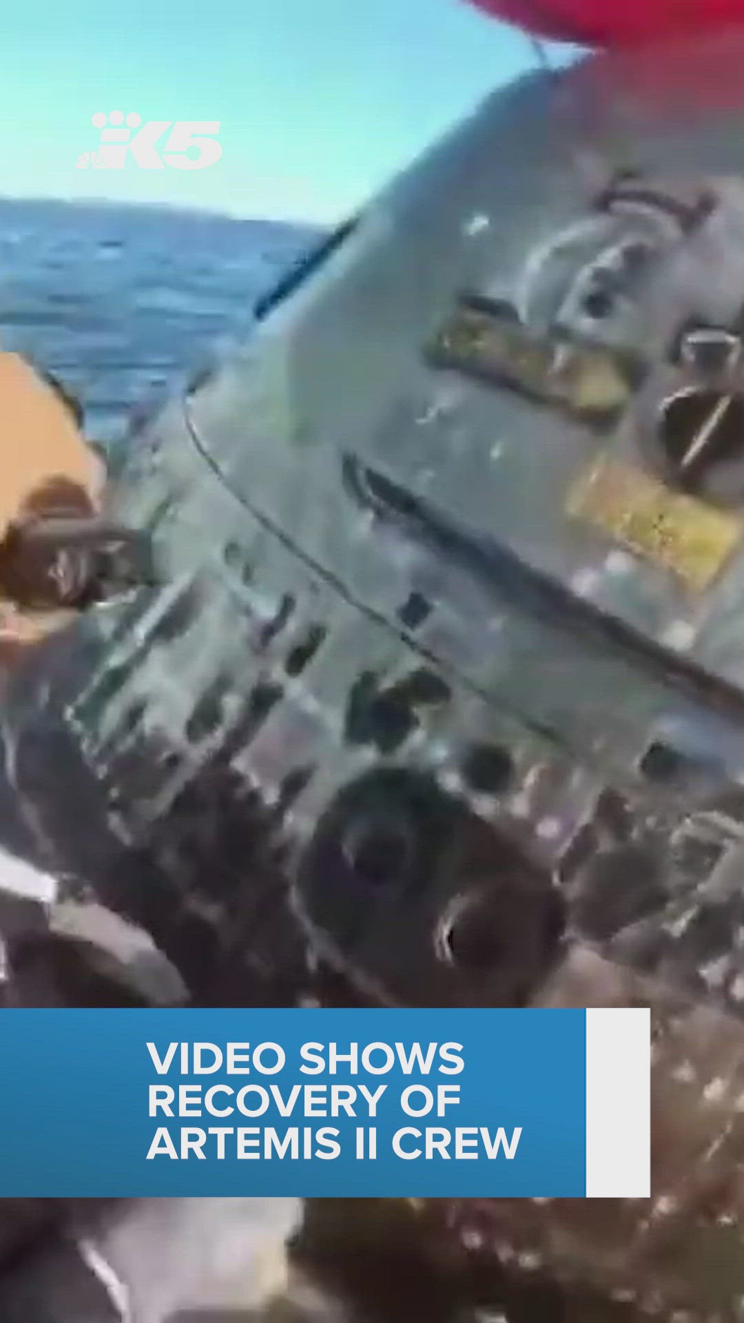 NASA releases video of Artemis II astronauts after splashdown | king5.com