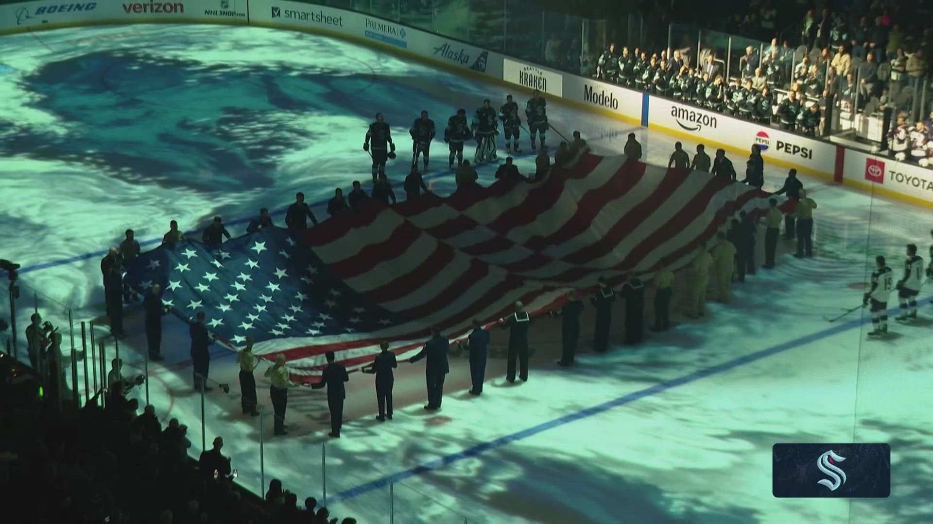 Sean Rawlins, the Seattle Kraken's senior director of technology operations, explains how the hockey team is honoring servicemembers.