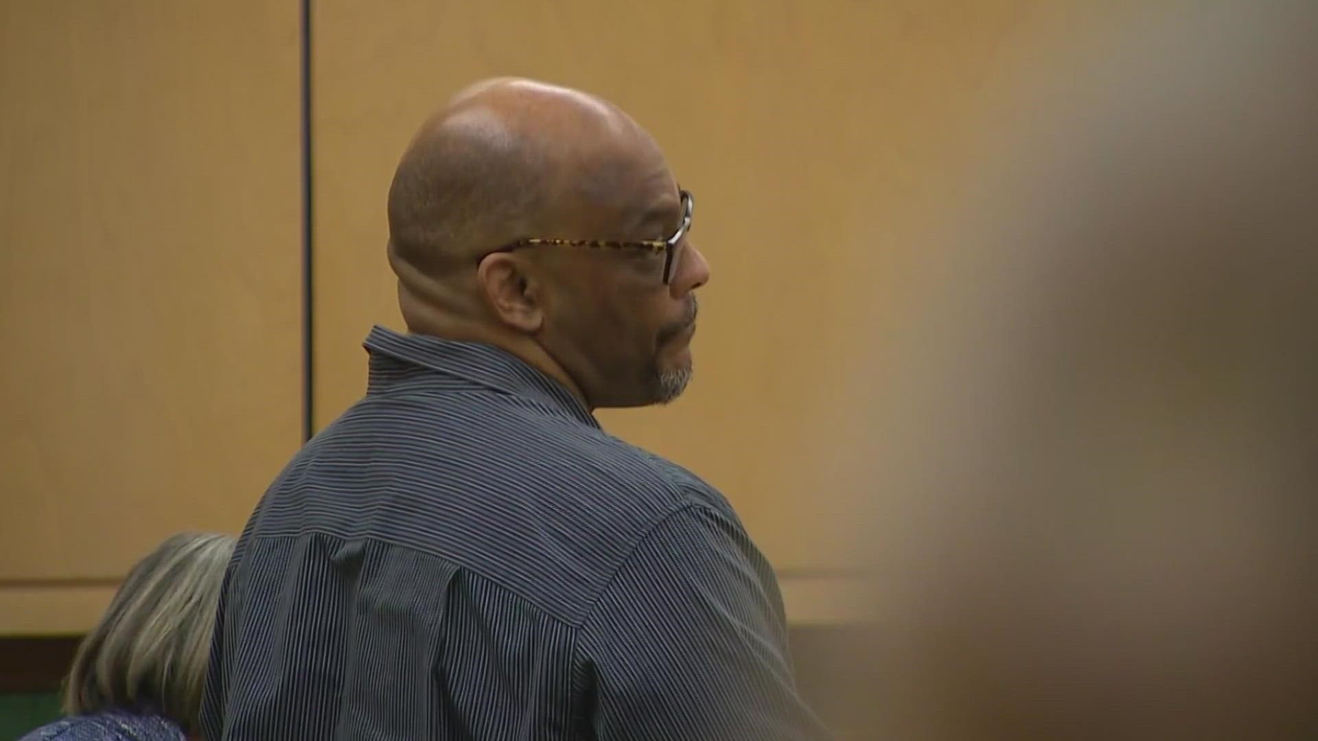 The judge declared a mistrial and dismissed the jury. He set a new trial date for April 20.