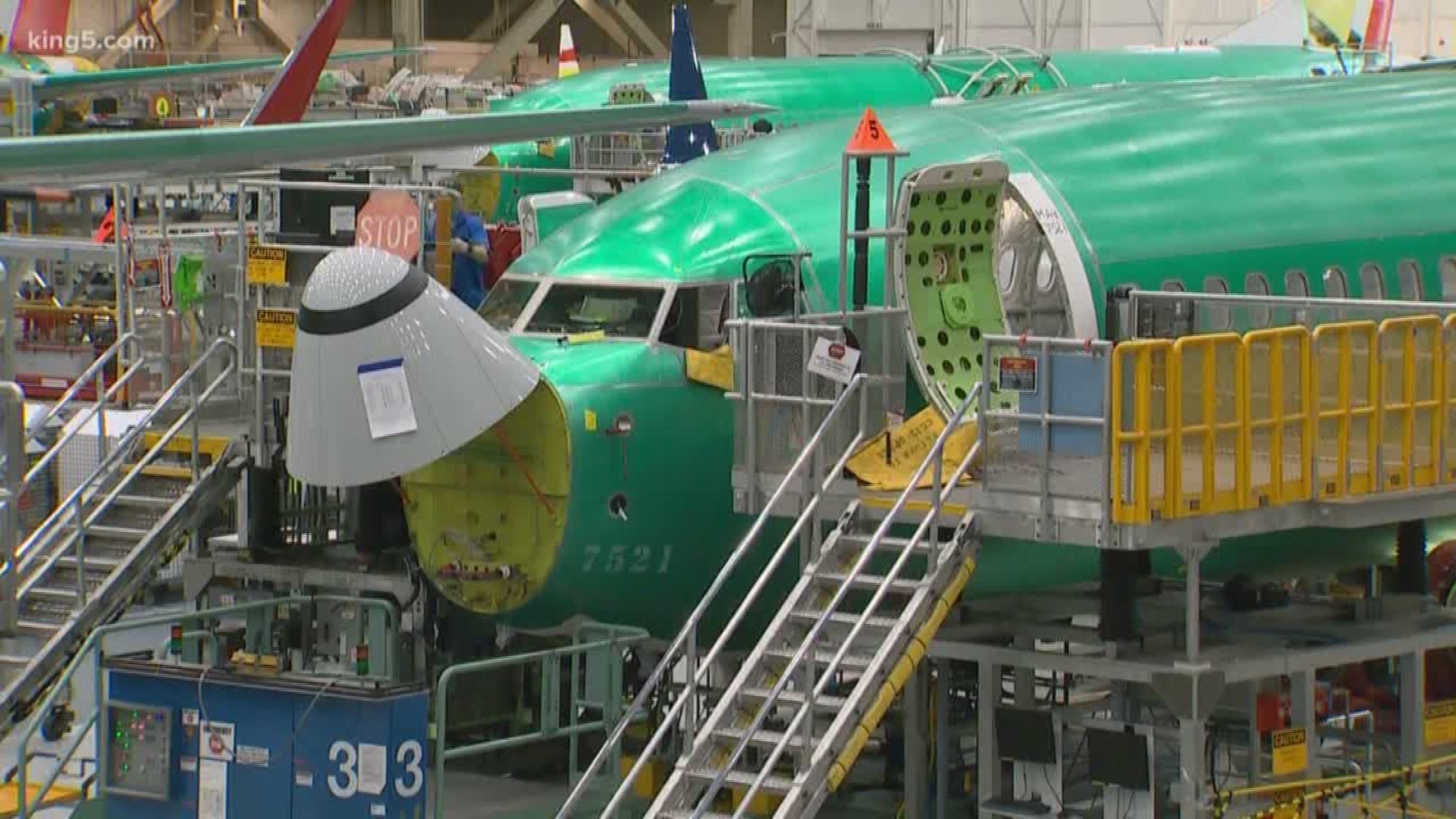 Boeing shares fell $12.94, or 3.76 percent, by the market close Monday after dropping 6.8% Friday.