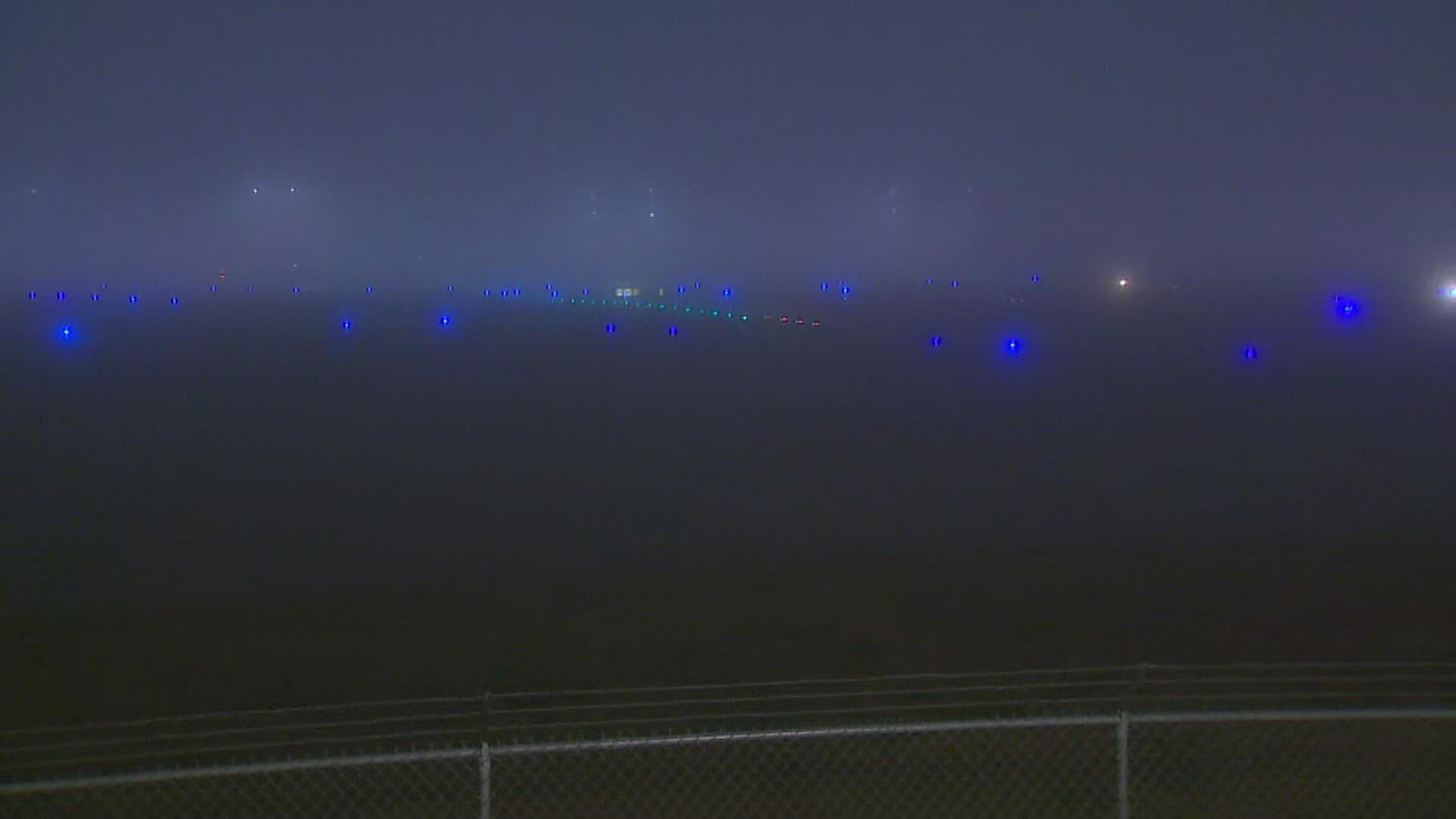All flights at Everett's Paine Field were canceled on Monday and over 60% of Tuesday's flights were interrupted because of dense fog in the area.