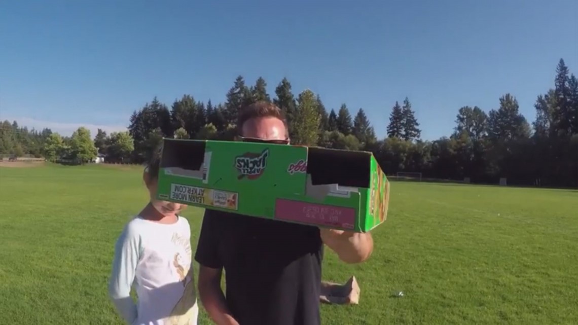 How to make an eclipse viewer at the breakfast table