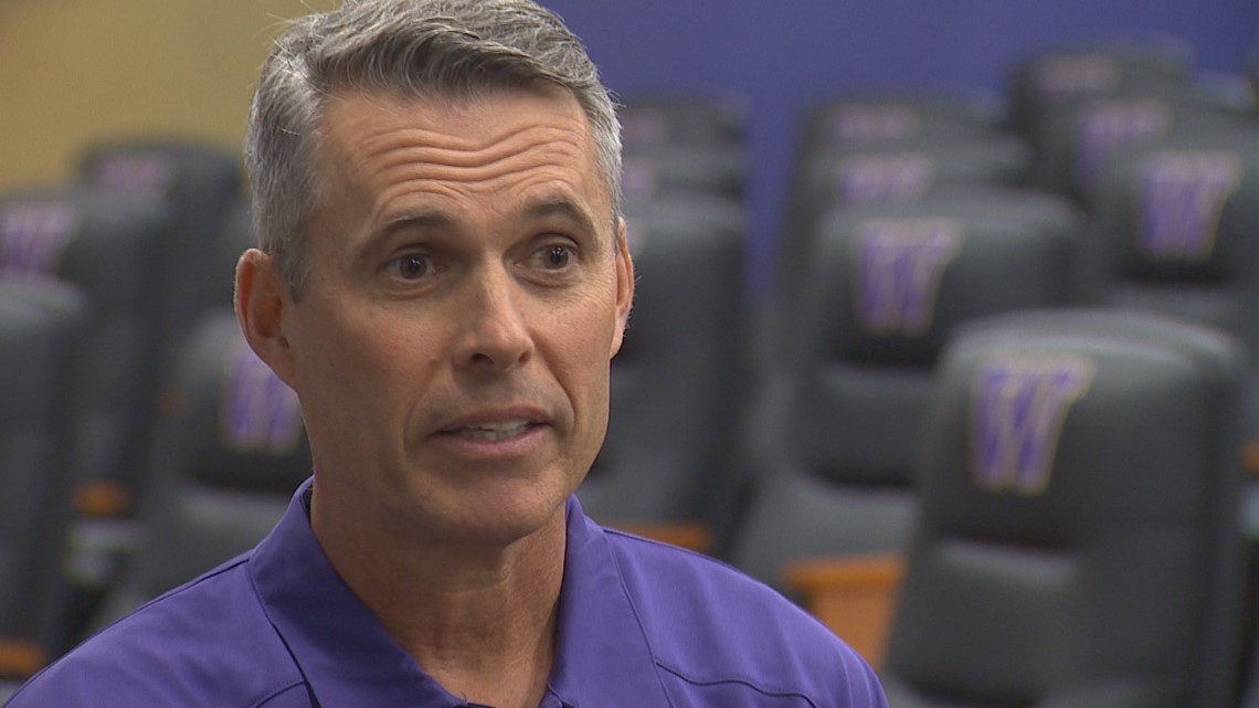 Spokane's Jimmy Lake, Chris Petersen speak before UW coaching change