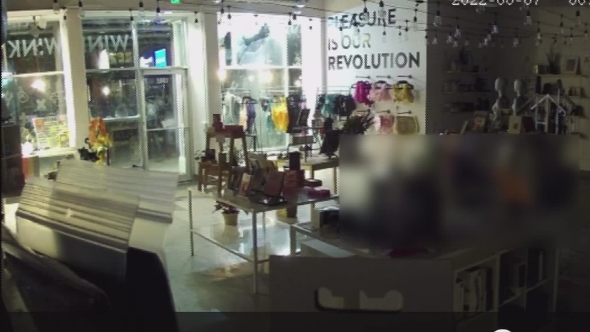 Wink Wink Boutique has been targeted by vandalism and harassment in recent weeks.