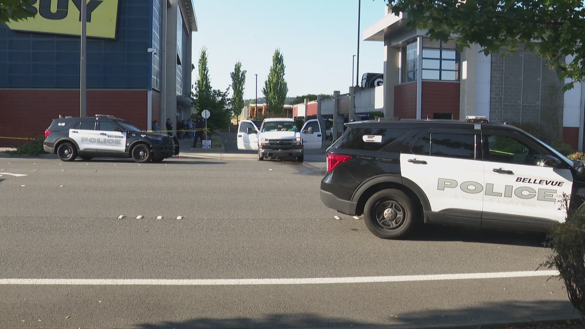 One man is in critical condition after the shooting on Tuesday evening. 