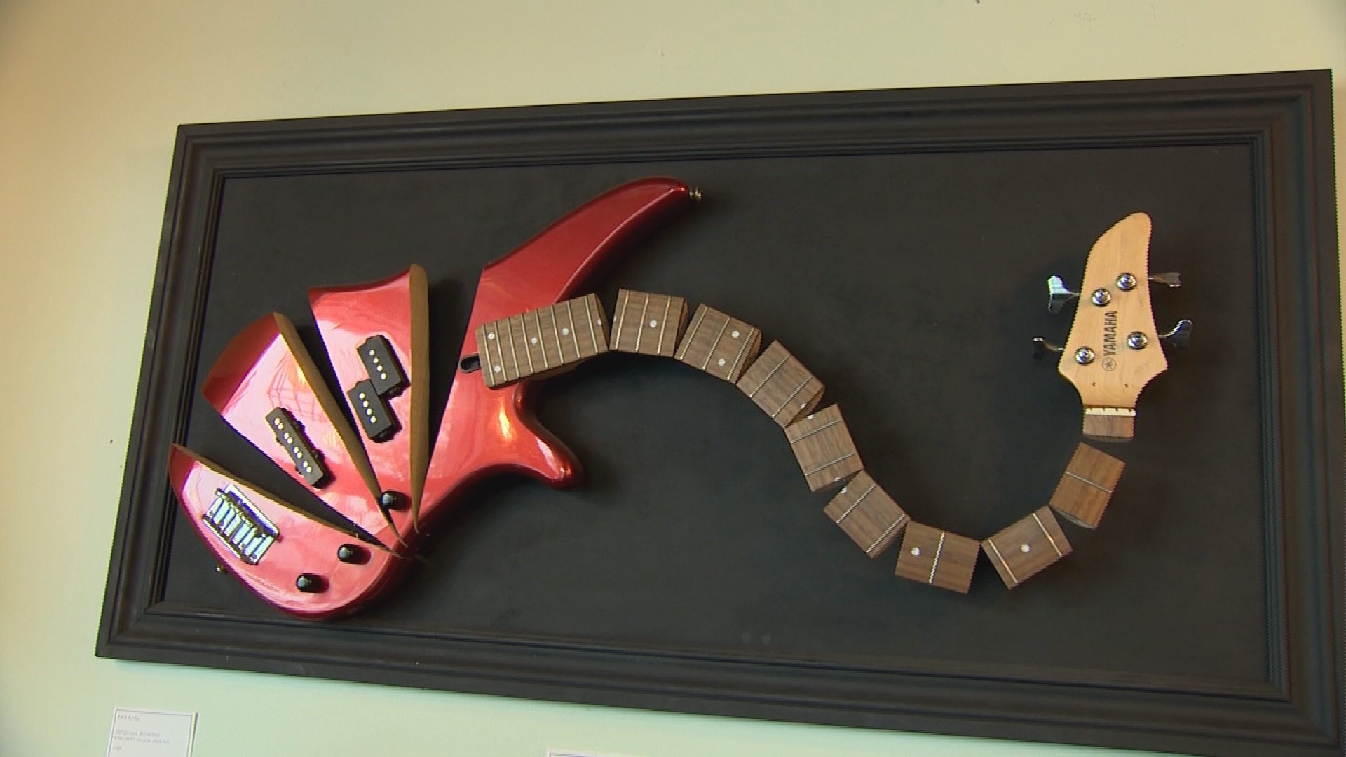 Local artist gives new life to broken musical instruments
