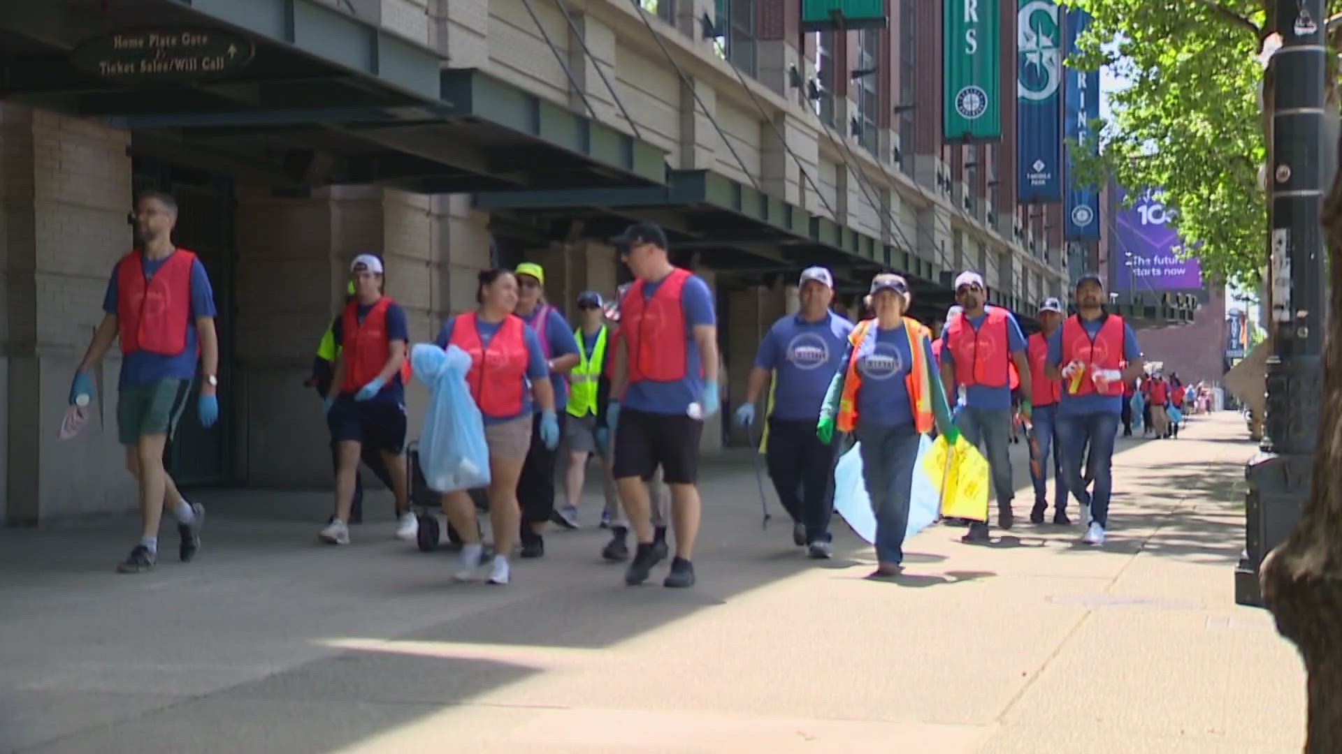 The second annual One Seattle Day of Service hosted by Mayor Bruce Harrell was expected to have around 4,000 volunteers helping at more than 140 different events.