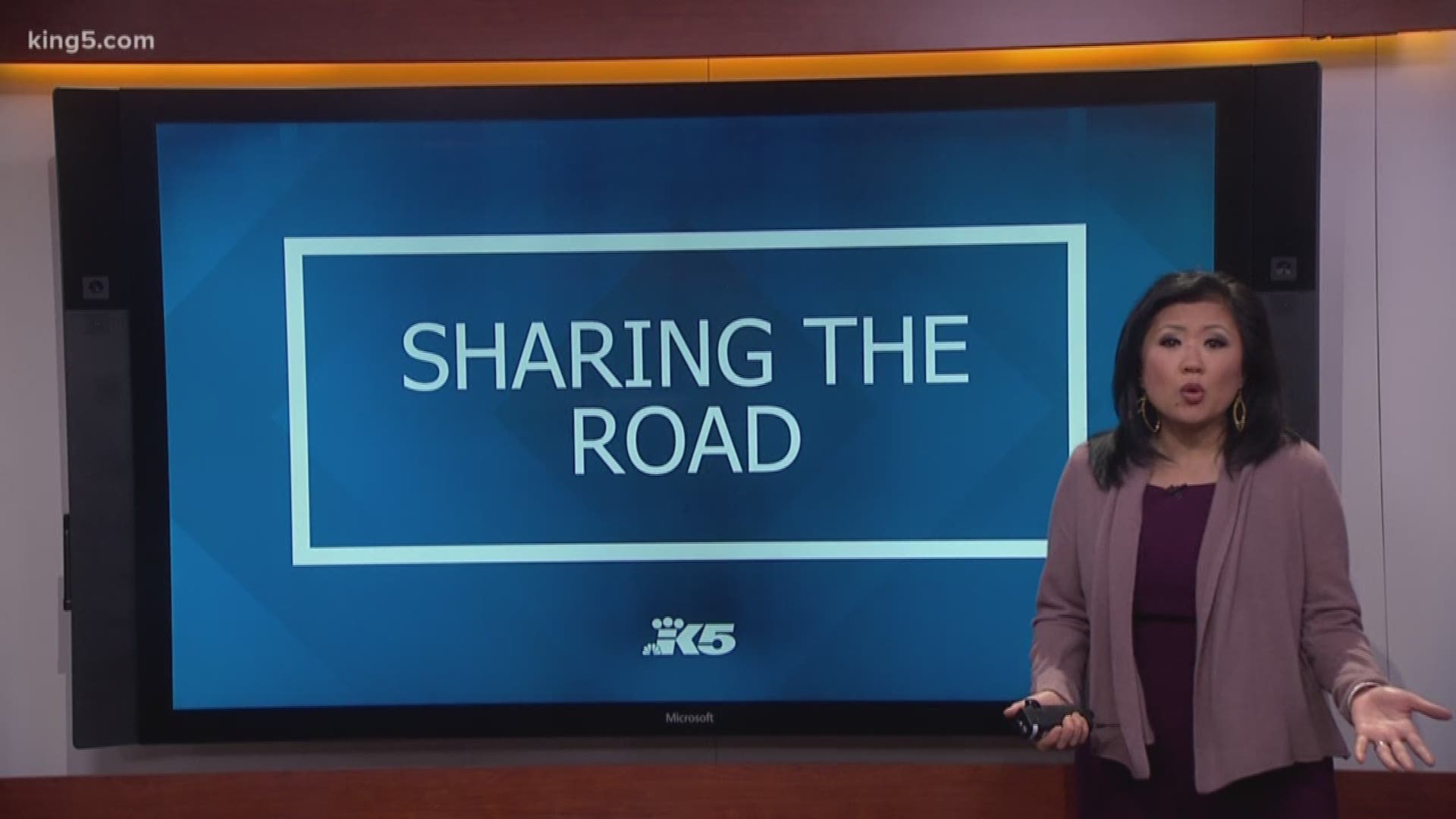 Pedestrians and cyclists were involved in accidents every 2.5 hours in 2015, according to WSDOT statistics.  Michelle Li has some tips on how we can share the roads.