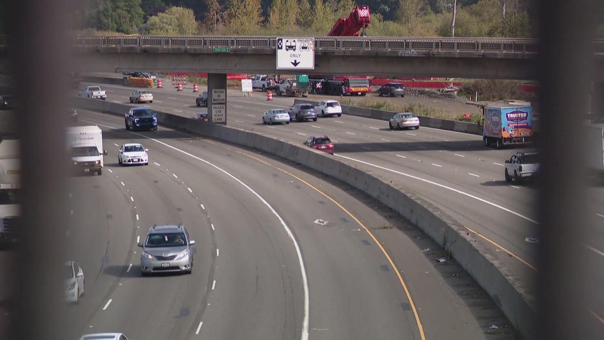 Lanes of I-5 in both directions will begin closing at 7 p.m. Friday and Saturday night between Federal Way and Fife. Both directions will be fully closed at 11 p.m.