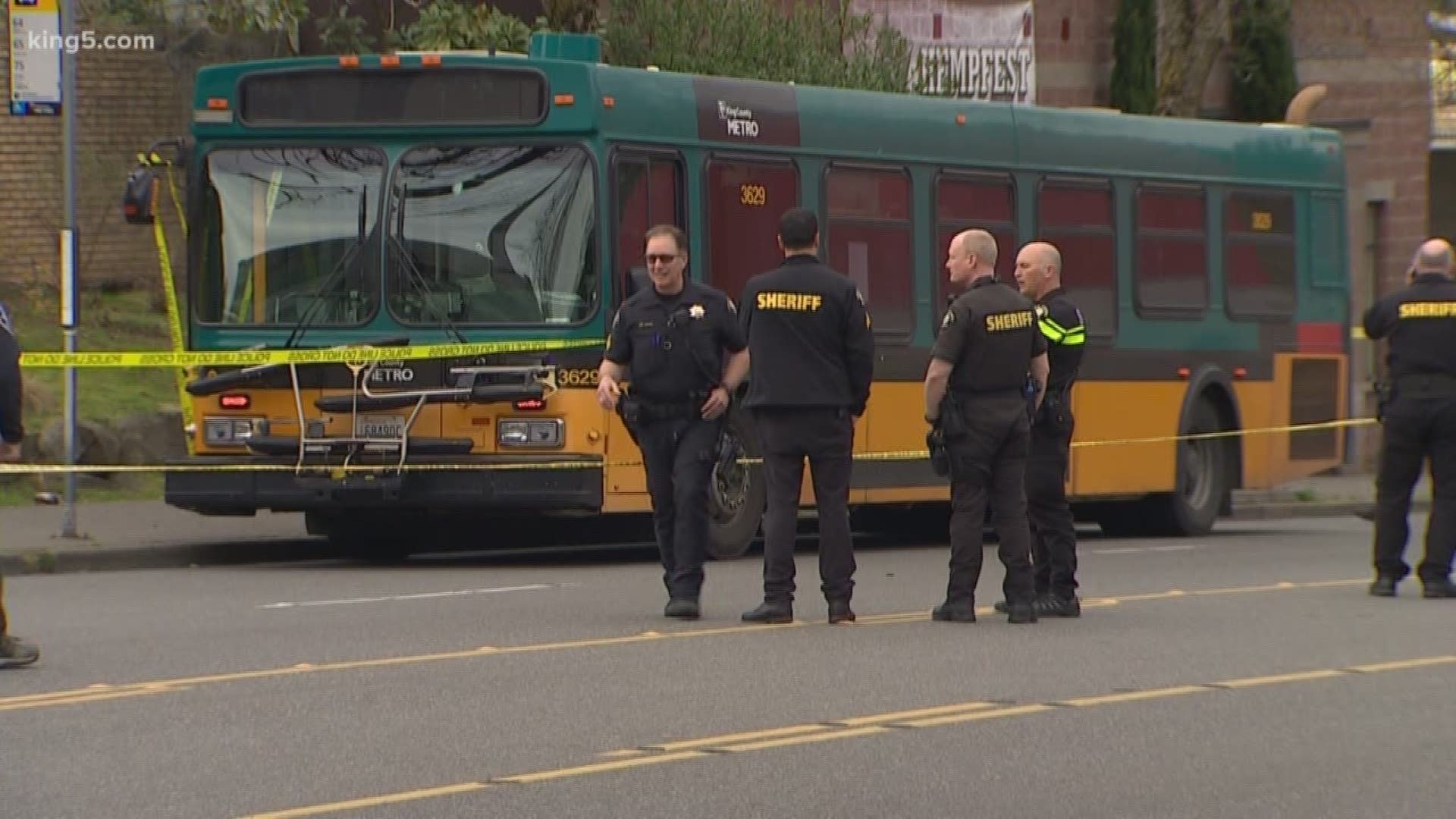 Eric Stark is the man who put his Metro bus in reverse, trying to escape from a series of shootings on Wednesday. He managed to get those passengers to safety, all while putting pressure on a bullet wound to his chest. The crime spree of carjackings and shootings ended up taking two lives that day. KING 5's Michael Crowe has the story.