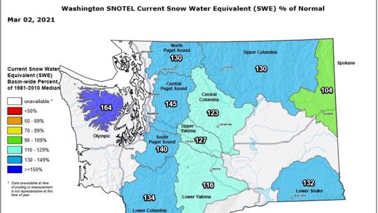 Washington forms healthy snowpack after snowiest February in 20 years ...