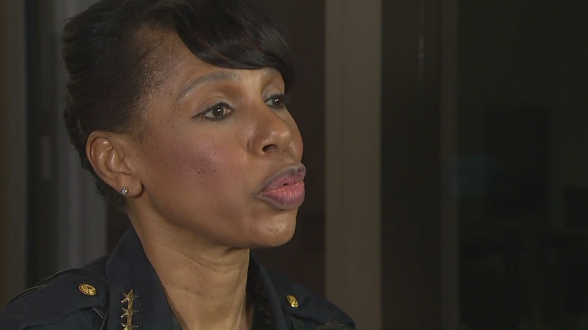 Seattle Police Chief Carmen Best briefly spoke with reporters Saturday about the arrest of two suspects connected to the deadly shooting in Seattle in January.