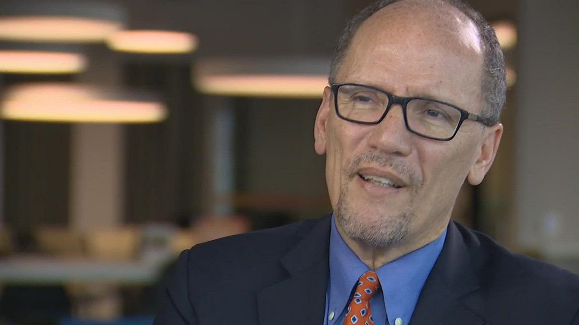 Democratic National Committee Chairman Tom Perez talks about the state of the Democrat-controlled Washington state Legislature.