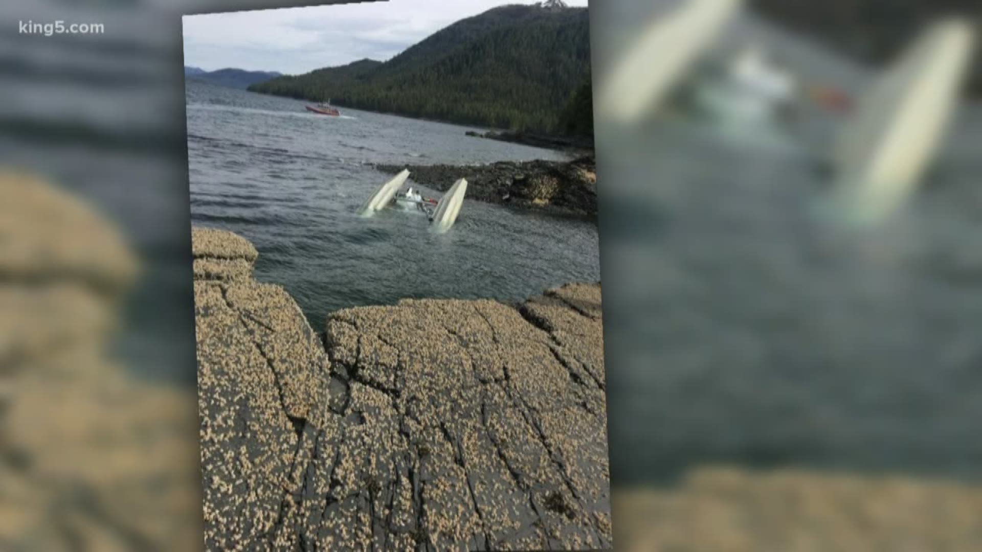 Of the 16 people involved in the Alaska float plane collision, five people died in the mid-air crash; 10 other passengers survived. One person remains missing, according to Taquan Air. KING 5's Glenn Farley reports.