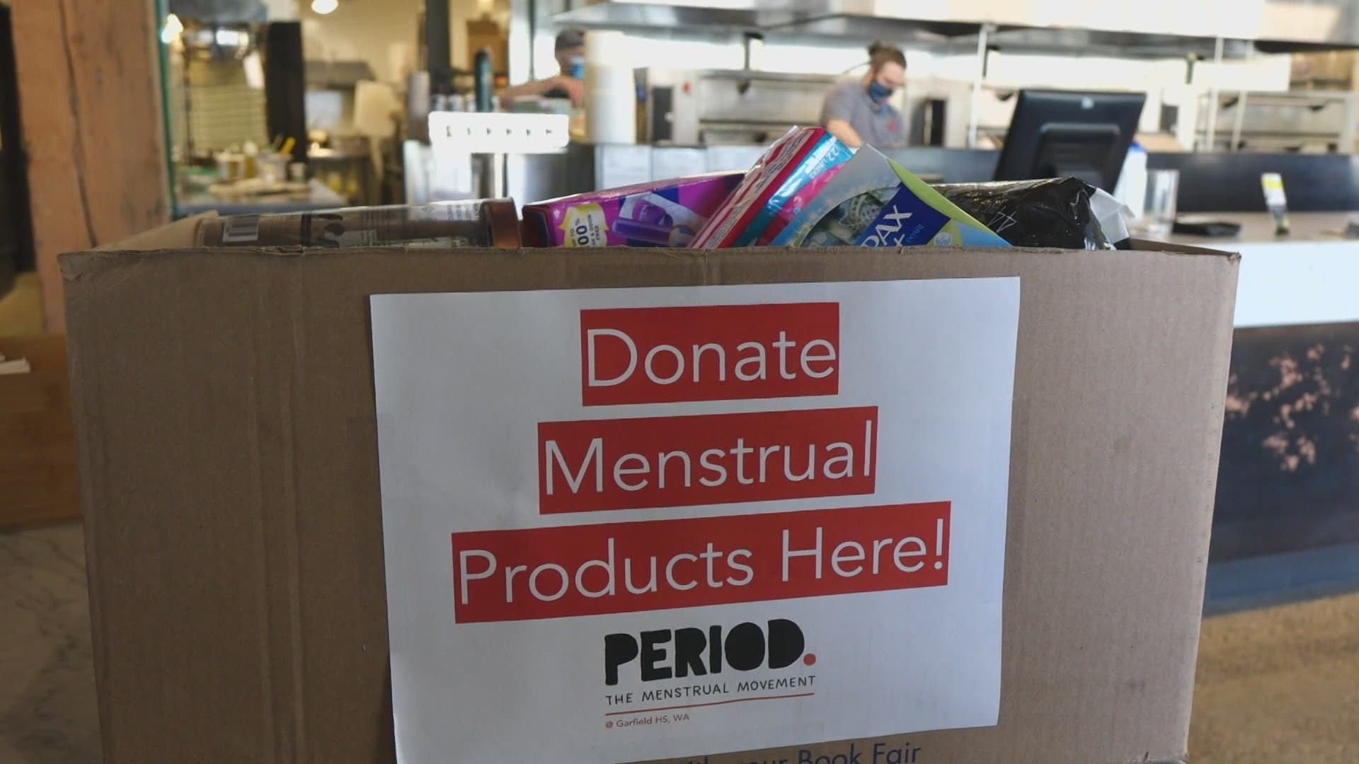 Two Seattle students are fighting period poverty with a drive to collect menstration products to help women everywhere. Period.
