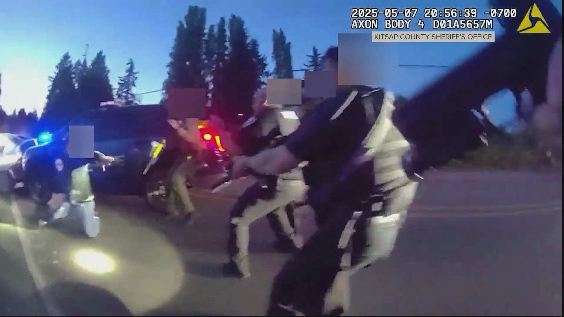 New body camera video shows the moment officers shot and killed a knife-wielding man near Poulsbo