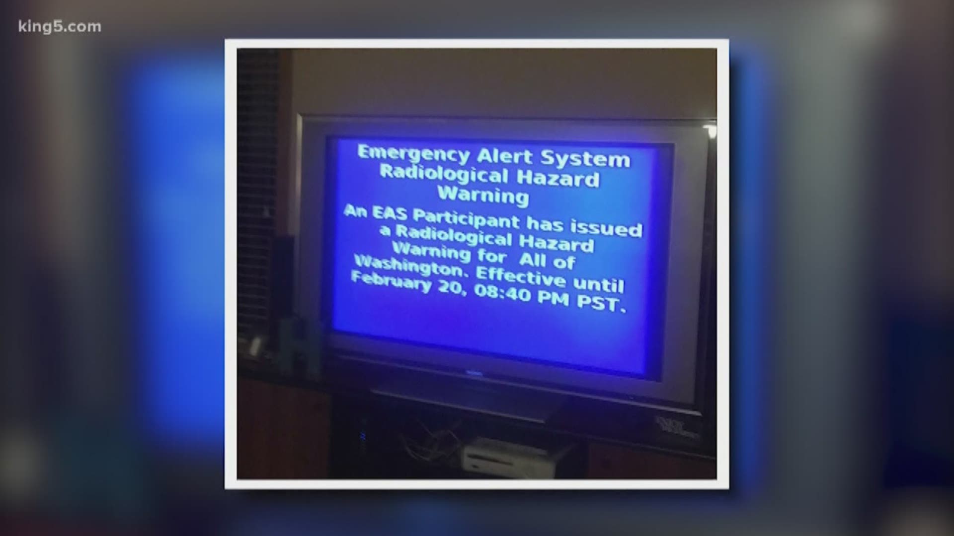 A false emergency alert was sent to some television viewers in Port Townsend and may be the work of hackers.