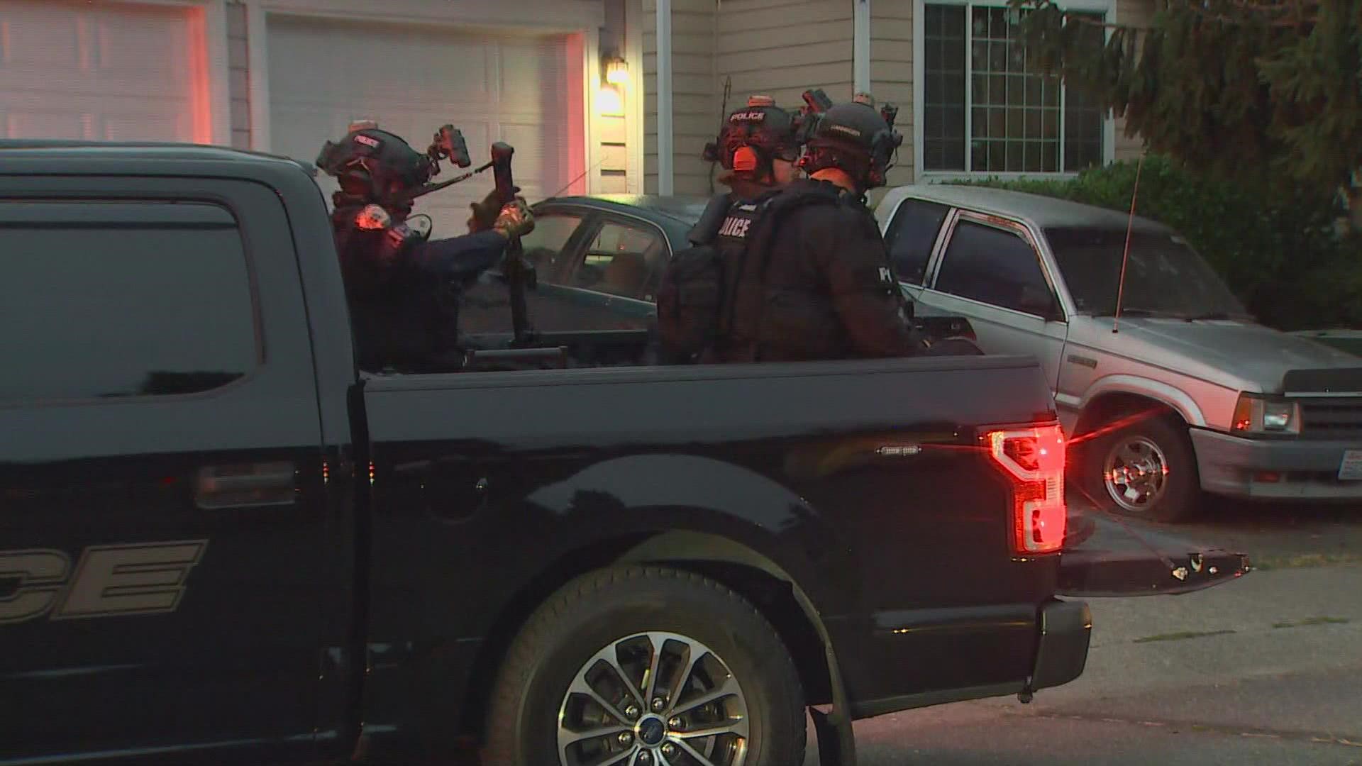 Man arrested after reportedly shooting at officers from inside Renton ...