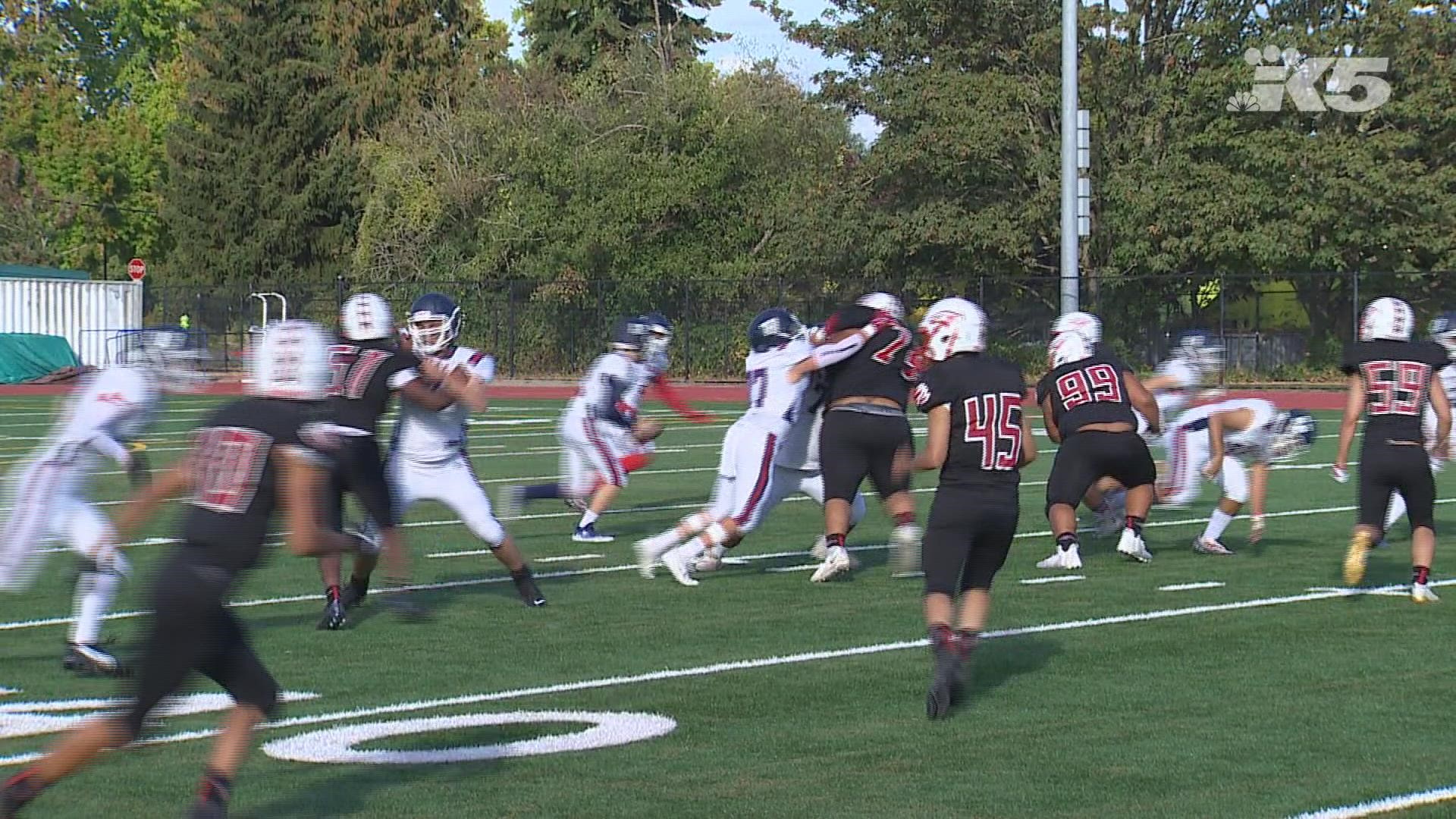 Highlights of Nathan Hale's 40-6 win over Cleveland