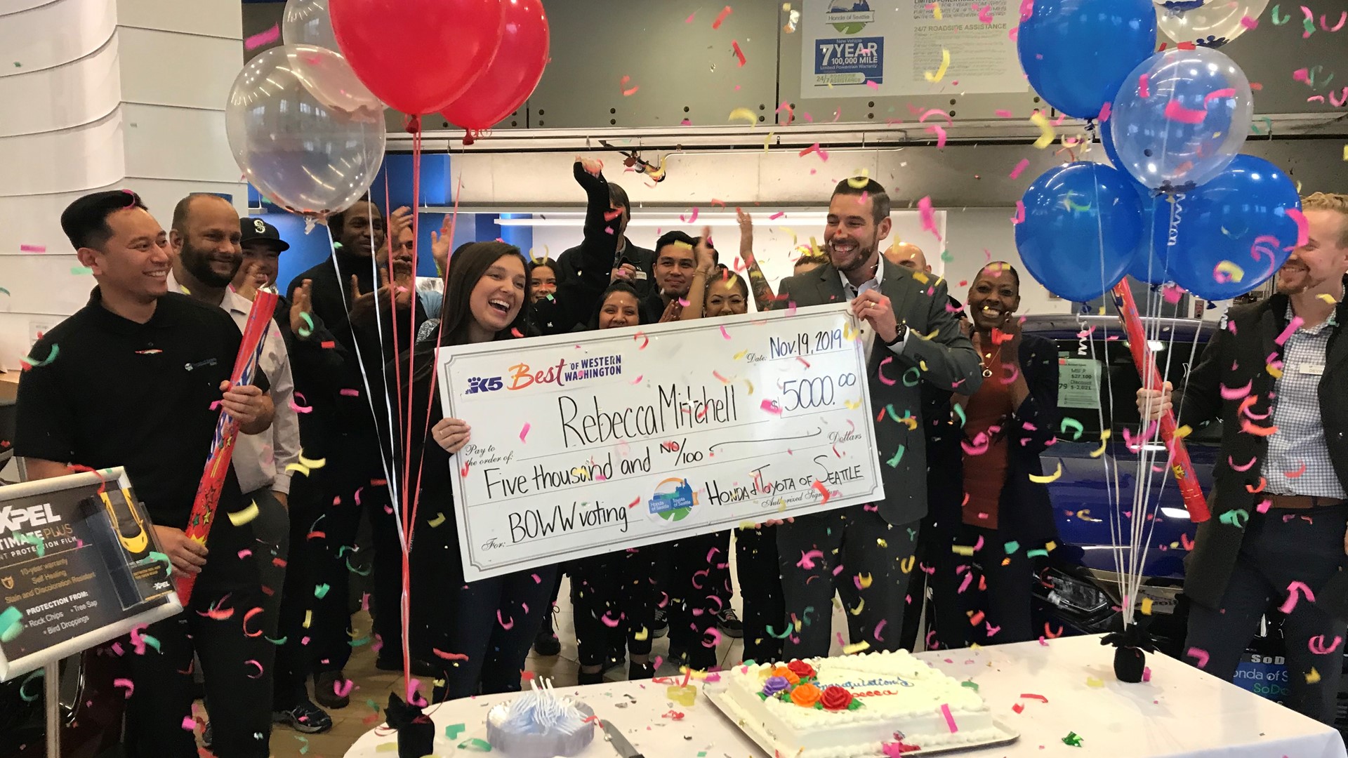 Sweepstakes winner has plans to use her $5K winnings to get married and settle down. Story sponsored by Honda and Toyota of Seattle