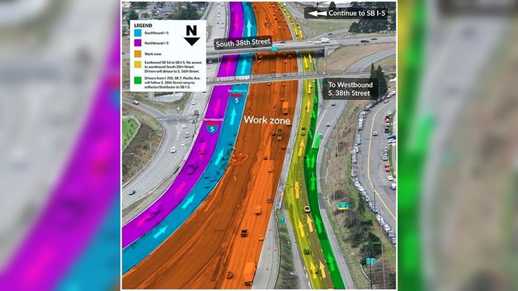 TRAFFIC ALERT: Changes for I-5 in Tacoma | king5.com