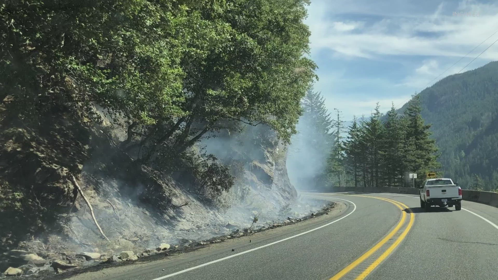 Cars will be able to travel between Newhalem and the Silver Star campground, although WSDOT cautioned the road could close again if fire conditions worsen.