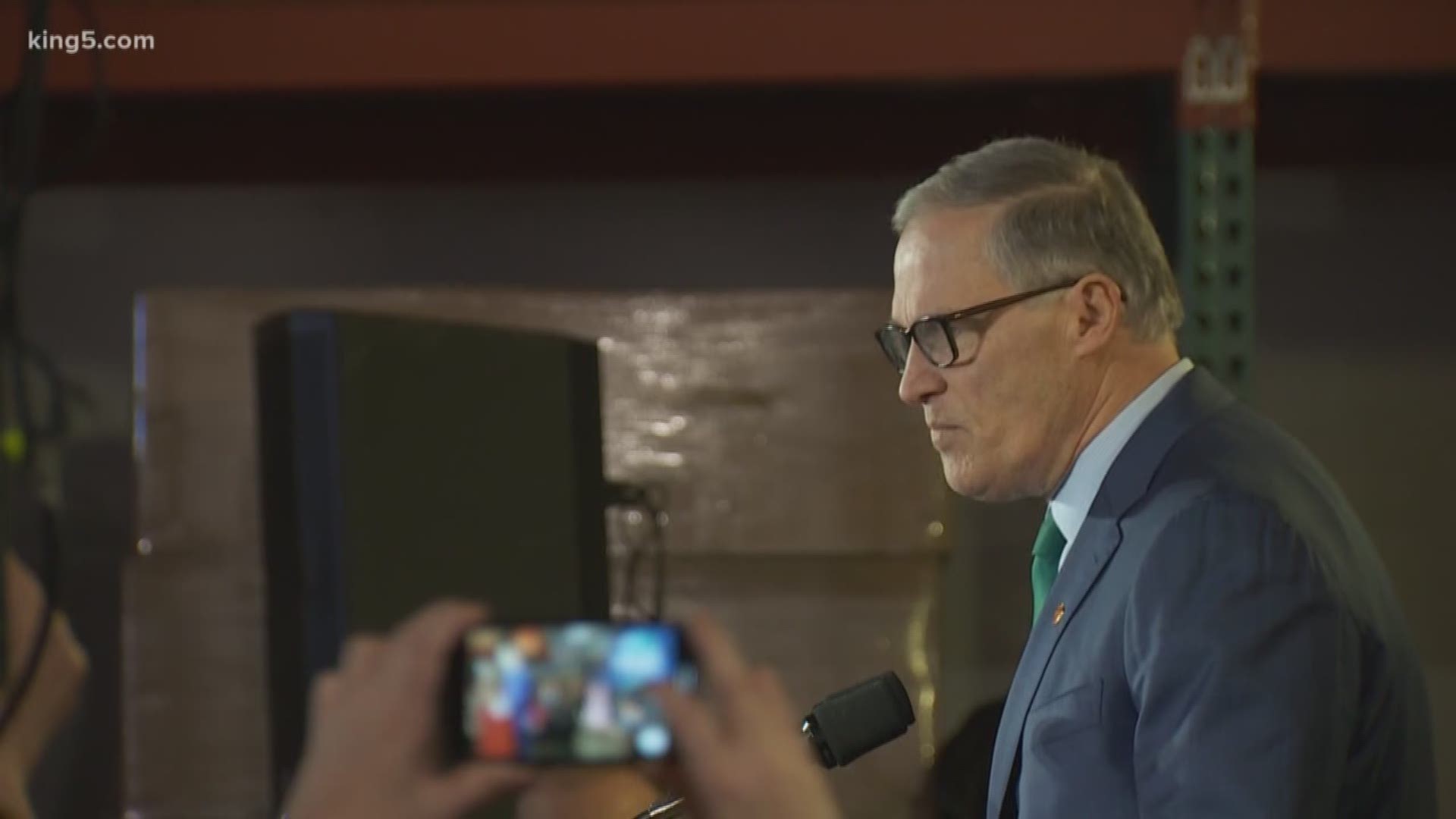 Jay Inslee announces he's running for president. KING 5's Chris Daniels was at that announcement and has the latest.
