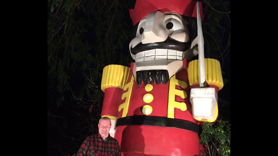 Nutcracker props adorn Seattle lawn
