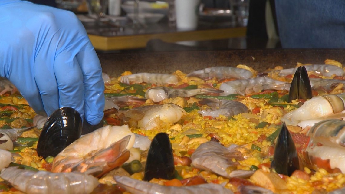 Learning to make Paella at Seattle's Pintxo