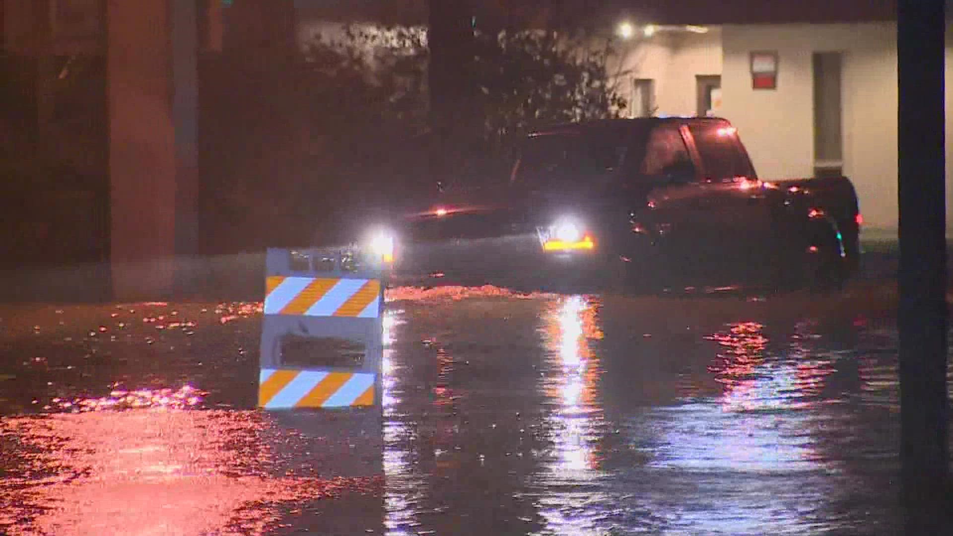 Streets are flooded across Bellingham. Police are asking drivers to avoid standing water and not attempt to drive through them.