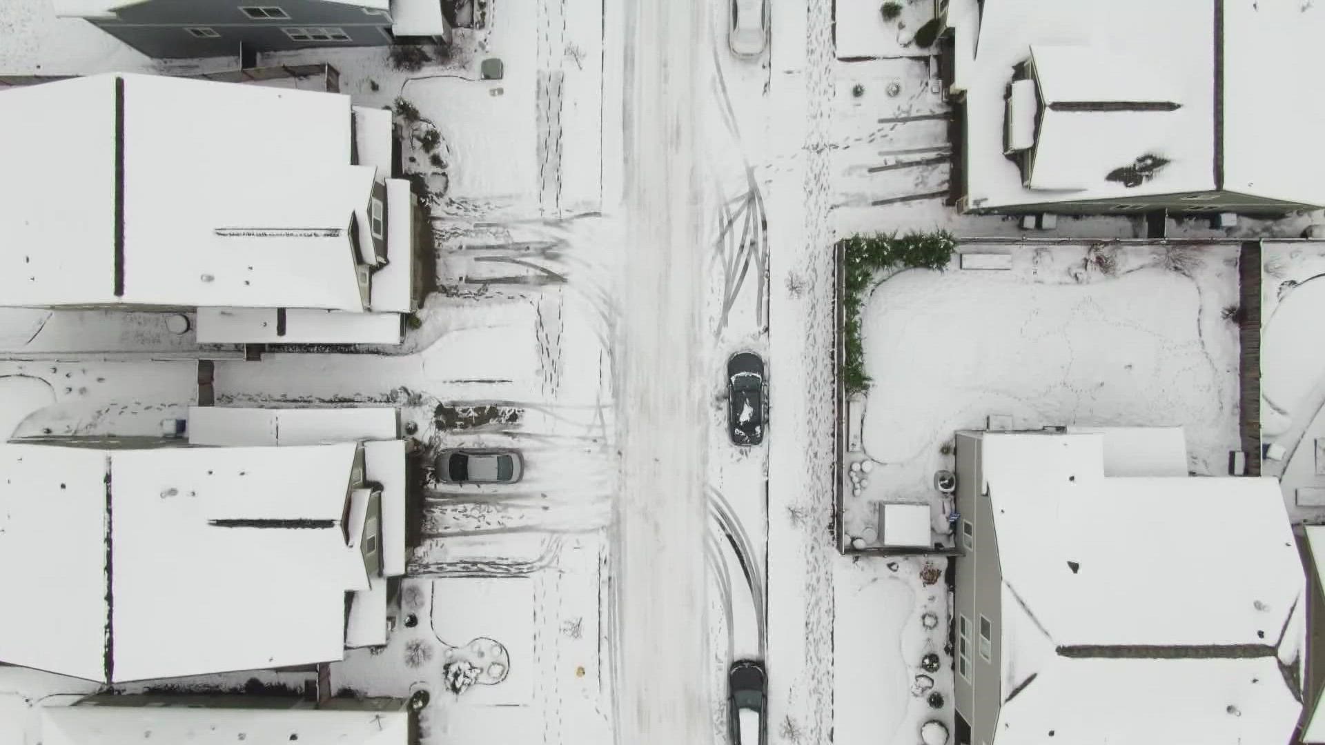 Work crews in the public and private sector are still combing the streets in Pierce County to clear away all the snow.