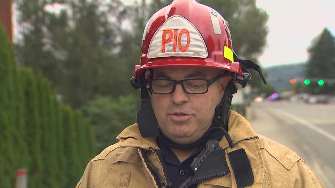 Fire officials provide update on commercial fire at Puyallup cold