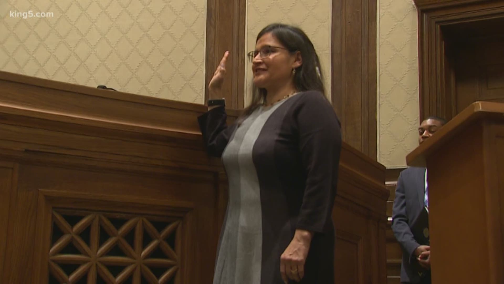 Governor Jay Inslee says he appointed her because of her record but the judge tells Drew Mikkelsen she's not hiding her heritage.