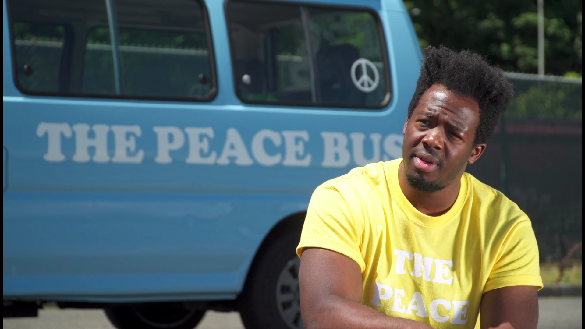 "Peace Bus" activist Kwabi Amoah-Forson says there's a place for hope and optimism.