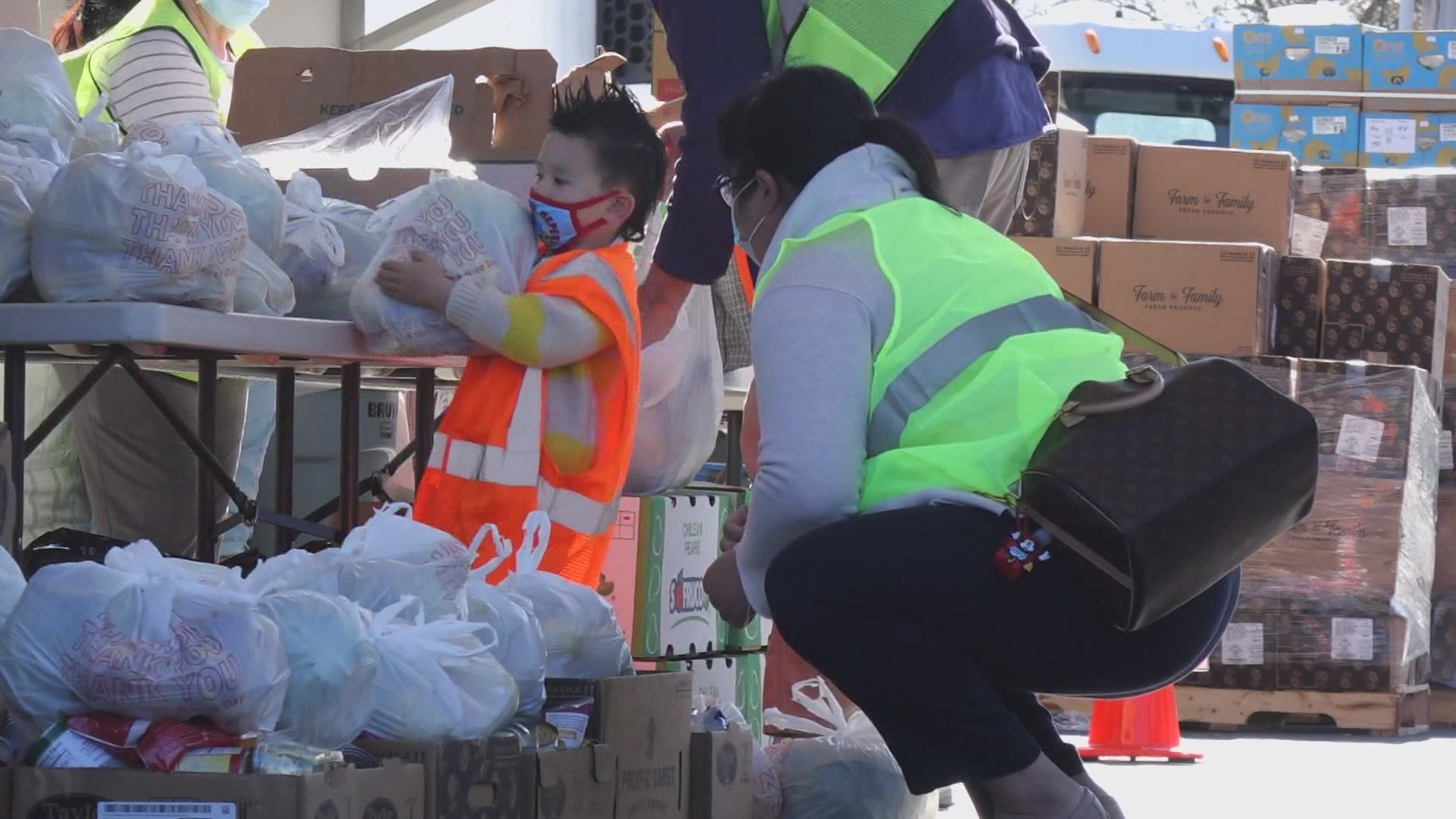 The multi-day, multi-city event coordinated by Lend a Hand brings multiple organizations together to help give two weeks of food to families in need.