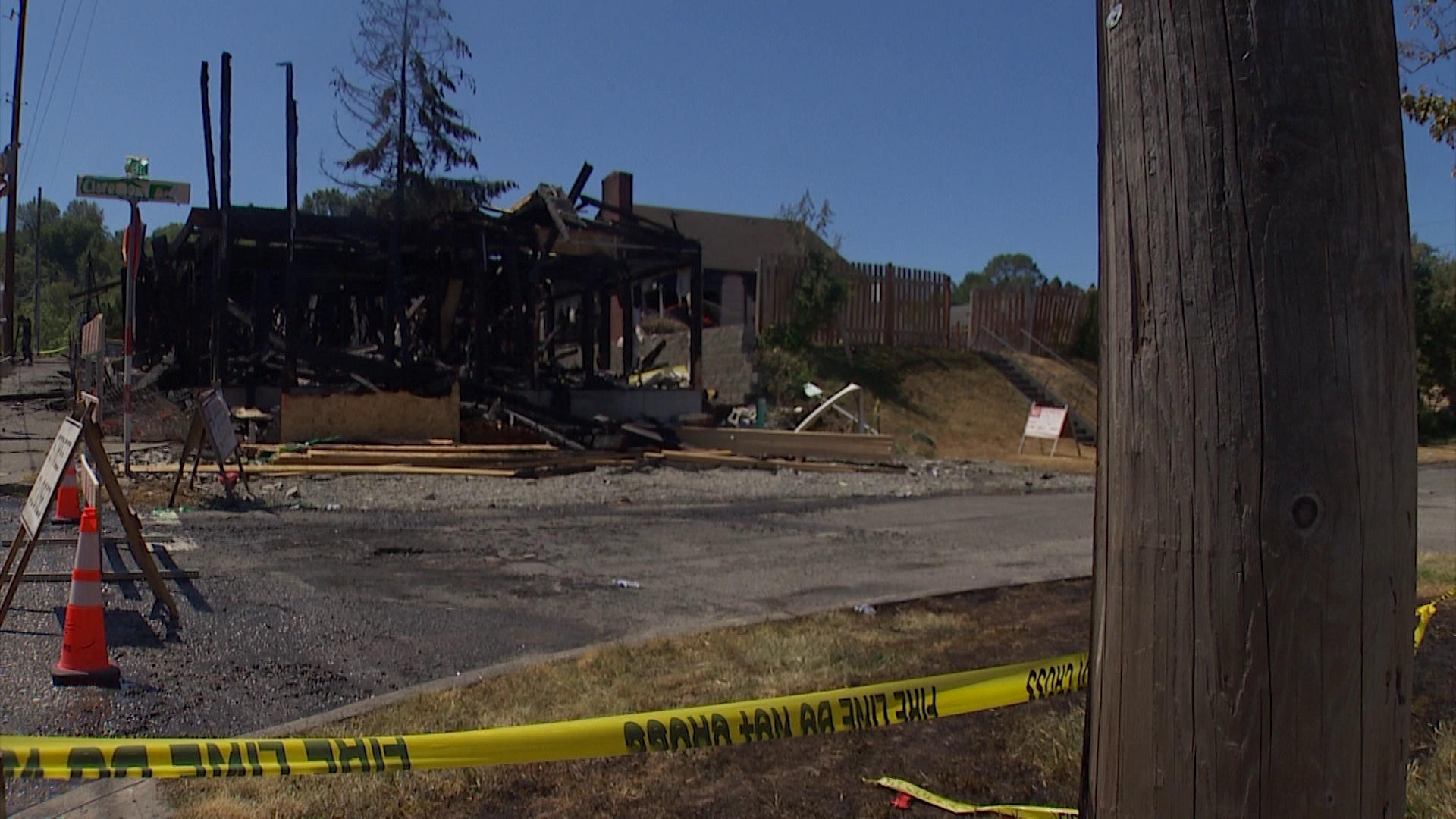 No injuries were reported in the early morning fire on Claremont Avenue in Seattle.